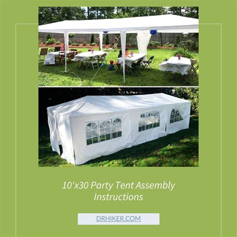 10x30 Party Tent Instructions: The Ultimate Guide for Perfect Outdoor Events