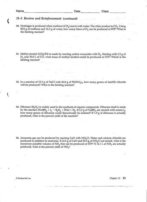 11 3 Review And Reinforcement Chemistry Answers Kindle Editon