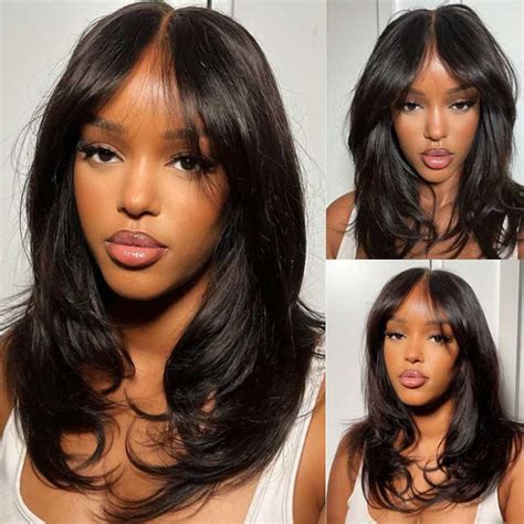 11 Curtain Bangs Kinky Straight Wigs to Elevate Your Style