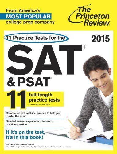 11 Practice Tests for the SAT and PSAT text only 1st First edition by Princeton Review PDF