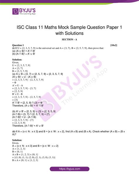 11 class isc maths paper 2013 Reader