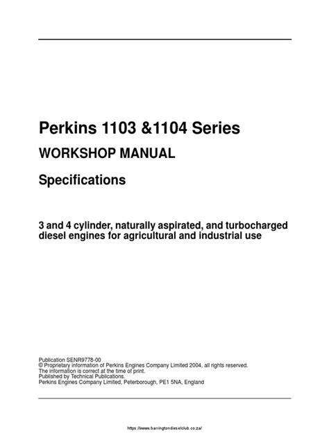 1103 series workshop manual Reader