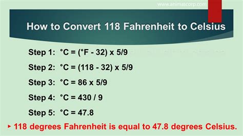 118 f to c