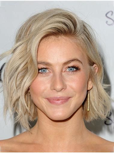 12" Capless Chin Length Synthetic Wavy Julianne Hough Wigs