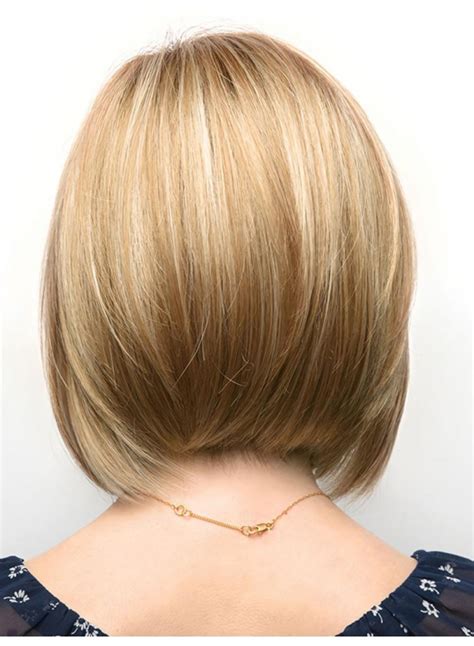 12" Chin Length Blonde Straight Affordable Bob Wigs