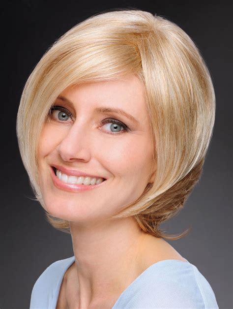 12" Chin Length Straight Blonde Bob Wigs