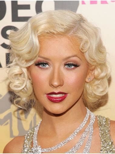 12" Lace Front Chin Length Blonde Bobs: Christina Aguilera Wigs for 2025