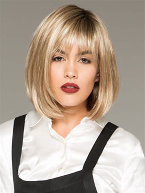 12" Lace Front Synthetic Blonde Bob Style Wigs