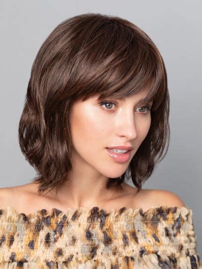 12" Monofilament Bobs Synthetic Brown Wig vs. Human Hair Wig