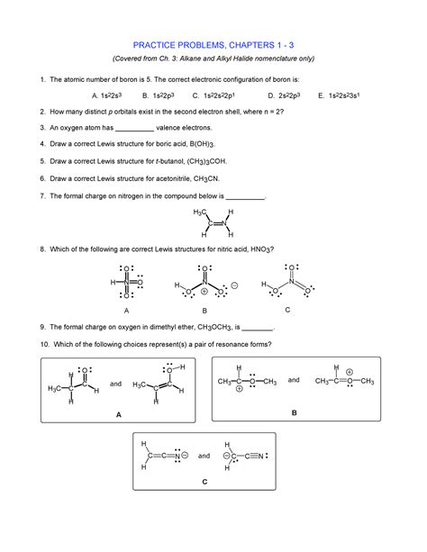 12 4 Practice Problems Chemistry Answers PDF