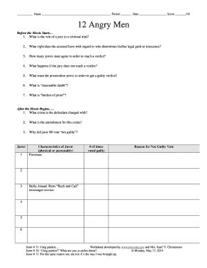 12 Angry Men Worksheet Answers Epub