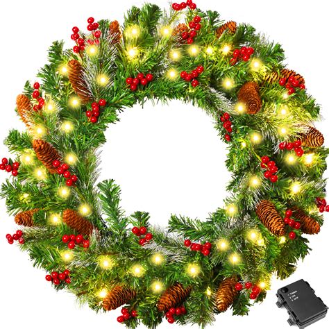 12 Dazzling Christmas Wreaths with LED Lights to Illuminate Your Holidays