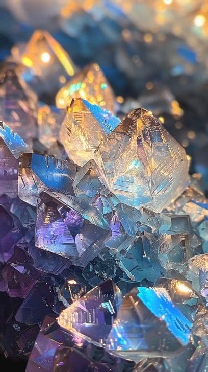 12 Iridescent Crystals: A Kaleidoscope of Light and Color