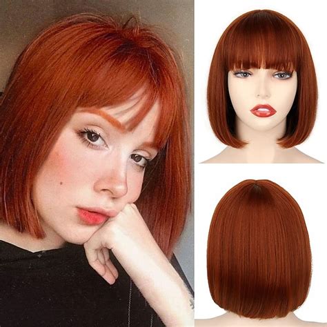 12 Red Wig with Bangs to Spice Up Your Look