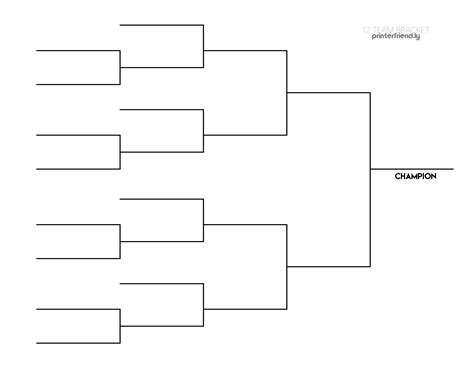 12 Team Playoff Bracket Template
