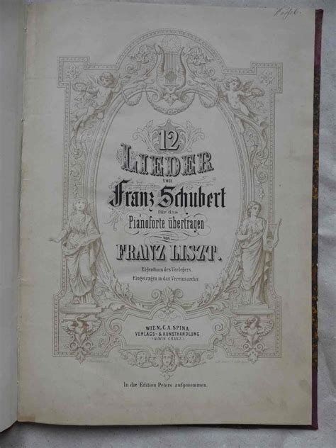 12 lieder van franz schubert fr den pianoforte bertragen Kindle Editon