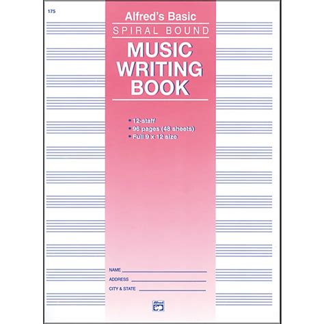 12 stave music lyric notebook composition Doc