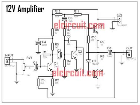 12 volt amplifier circuit diagram Reader