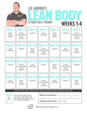 12 week lean body transformation guide pdf PDF