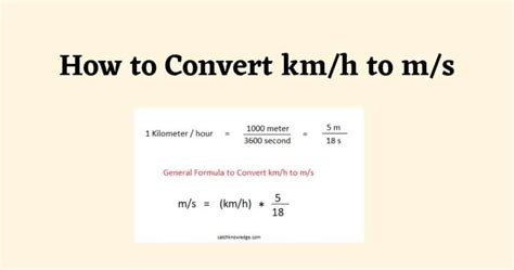 120 kmh in ms: Understanding the Relationship