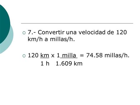 120 millas a km/h