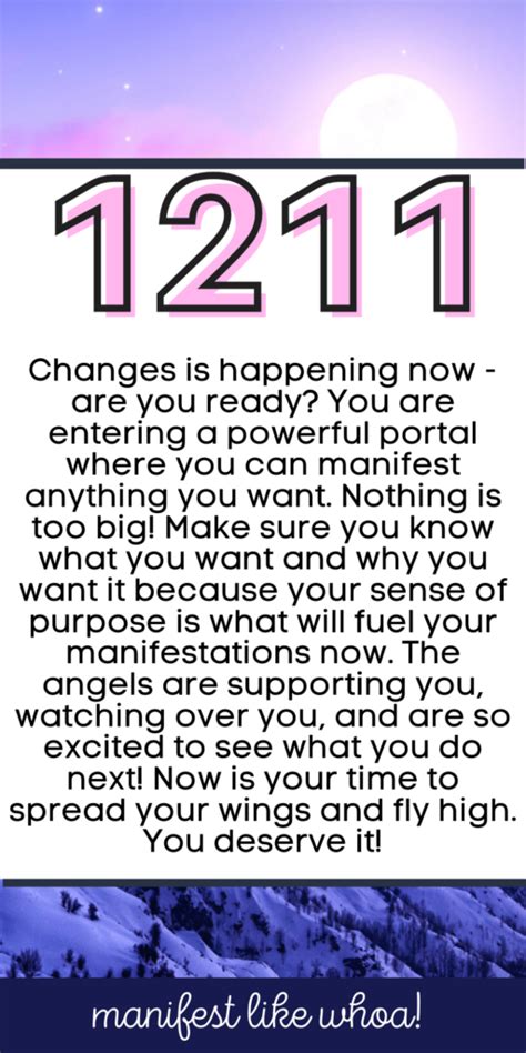 1211 Angel Number Meaning: A Call to Manifest