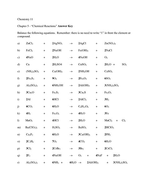 122 Chemical Calculations Answer Key Doc