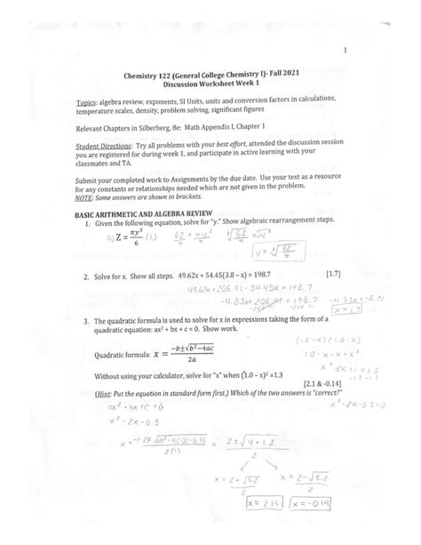 122 Section Assessment Chemistry Answers PDF