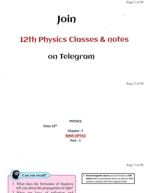 12th physics wave motion chapter target publication Reader
