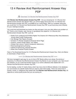 13 4 Review And Reinforcement Answer Key Kindle Editon