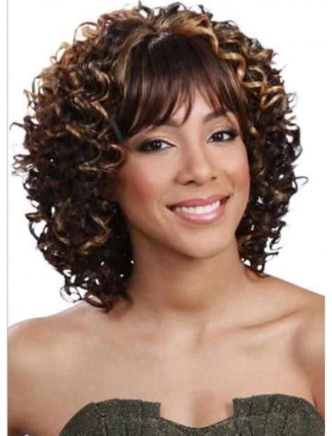 13 Glamorous Brown Curly Shoulder Length Human Hair Wigs & Half Wigs for the Perfect Tresses