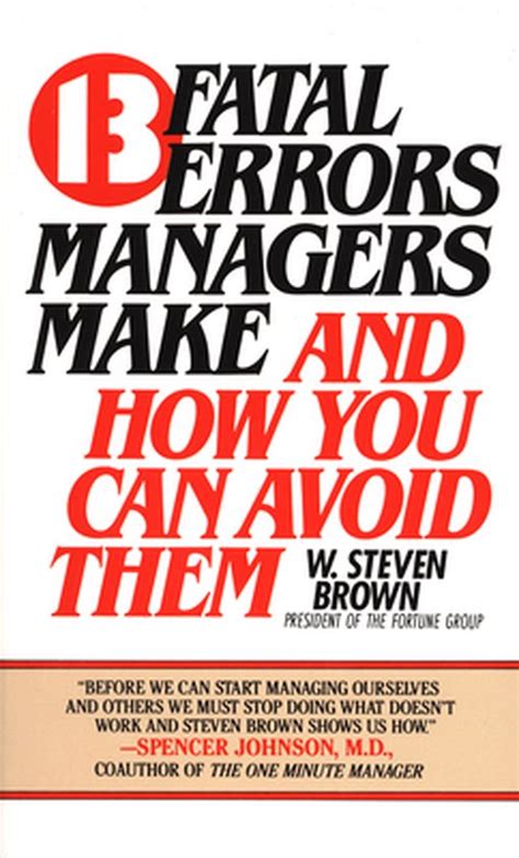 13 fatal errors managers make and how you can avoid them Reader