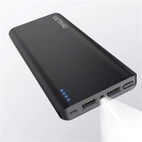 13000mAh Portable External Battery Charger Reader