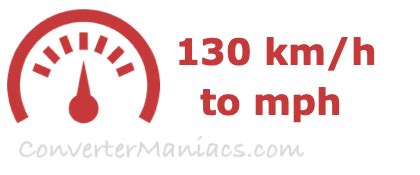 130km/h to mph