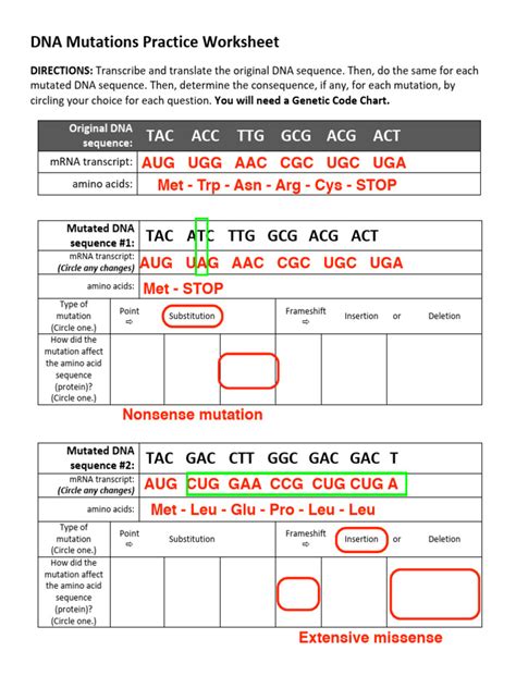 133 mutations pdf answers PDF