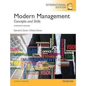 13TH EDITION MODERN MANAGEMENT SAMUEL CERTO Ebook Kindle Editon