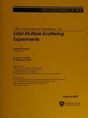 13th International Workshop on Lidar Multiple Scattering Experiments 28 June-1 July Reader