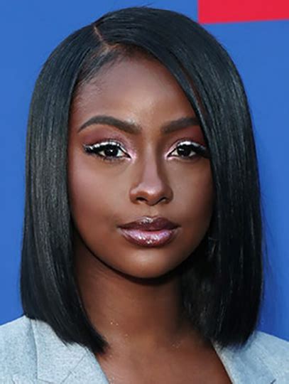 14" Lace Front Shoulder Length Black Bobs Justine Skye Wigs