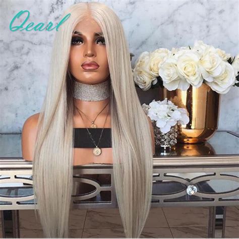 14" Platinum Blonde Lace Wig: Remy Human Hair VS Synthetic