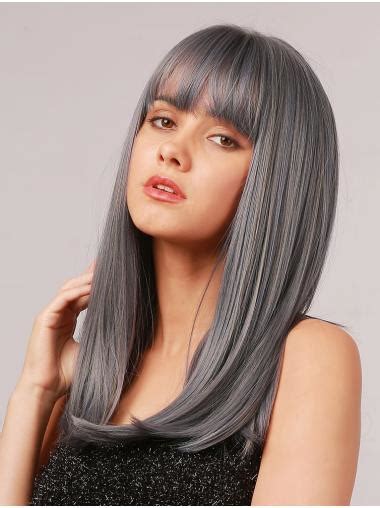 14" Straight Synthetic Grey Wigs Bob Style: 2025 Edition