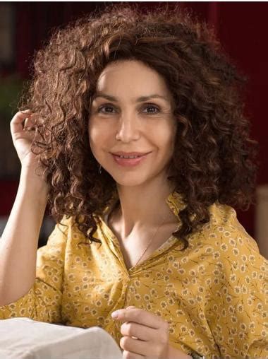 14" Without Bangs: The Ultimate 2025 Curly Monofilament Brown Medium Wig for Women