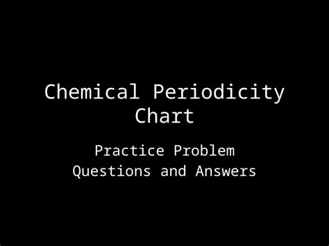 14 chemical periodicity practice problems answers Reader