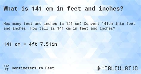 141cm to feet