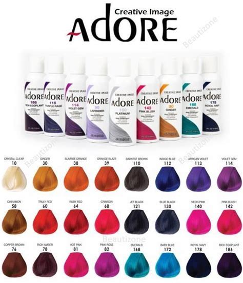 15 Adore Hair Color Chart: A Comprehensive Guide