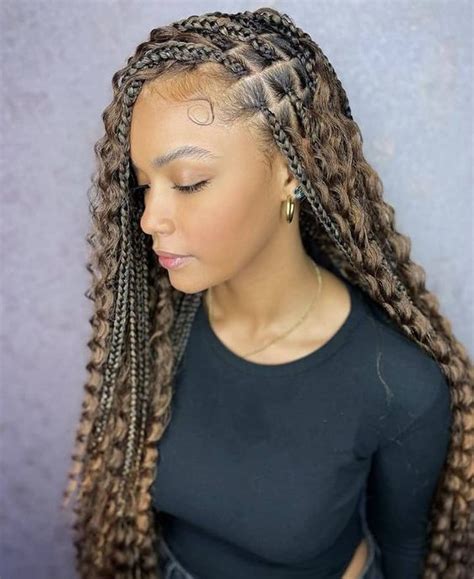 15 Enchanting Boho Box Braids for a Bohemian Twist