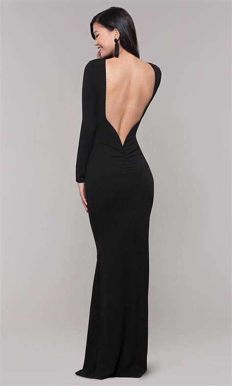 15 Enchanting Open Back Dress with Long Sleeves 