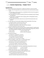 15 Genetic Engineering Test B Answers Epub