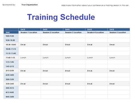 15 SOC Course Schedule Templates for Your Training Needs