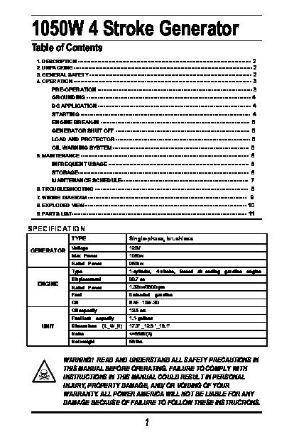 1500 generator service manual Reader