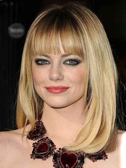 16" Full Lace Shoulder Length Blonde with Bangs: The Emma Stone Wig of 2025!